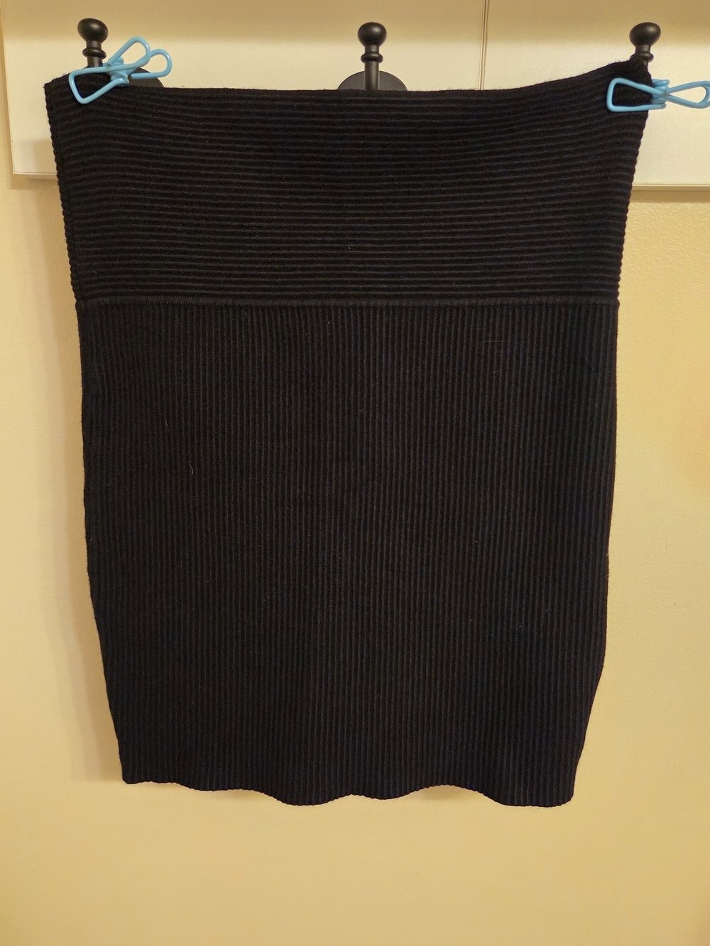 ​House of Harlow 1960 Black Ribbed Knit Bodycon Mini Skirt Tube Top Medium Y2K
